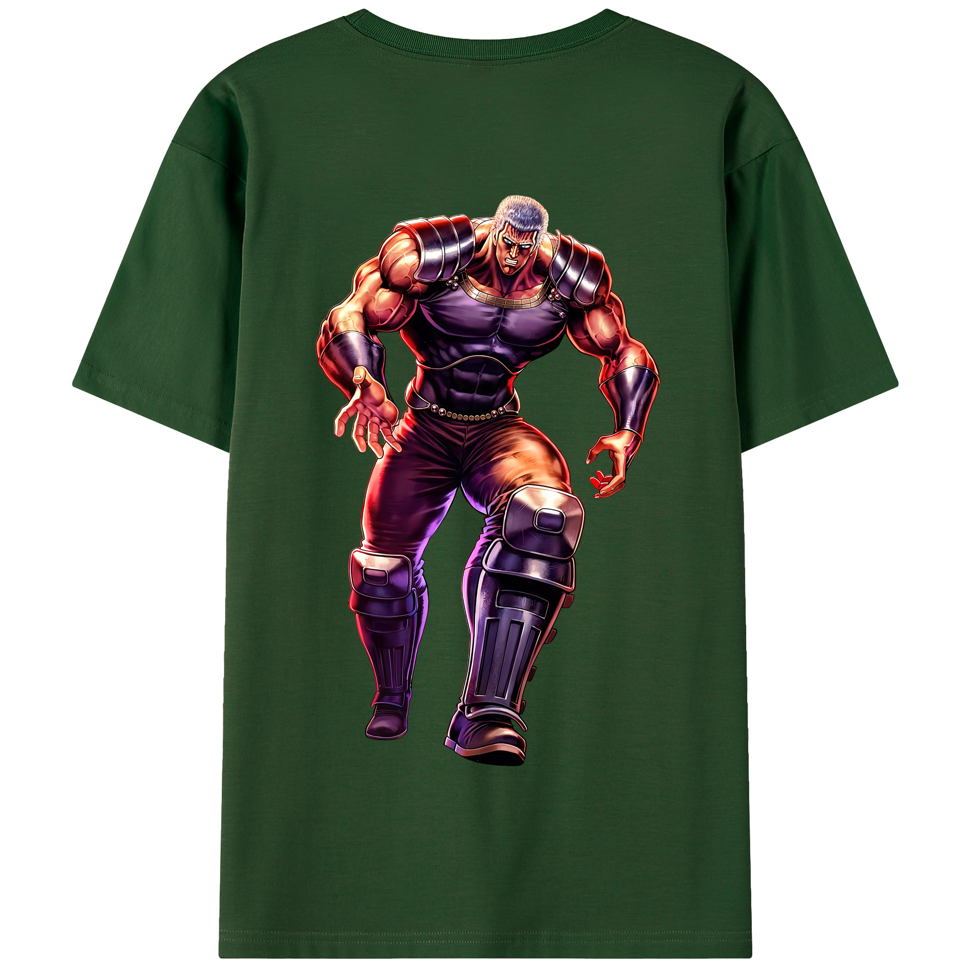 （画像用） 北斗の拳 Fist of the North Star 綿100％半袖Tシャツ（背面プリント）